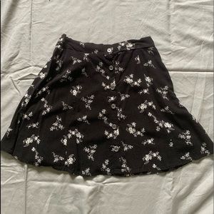 A Junior Floral Skater Skirt